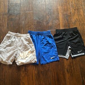 Nike Gray and Blue Athletic Shorts Lightweight Moisture-Wicking